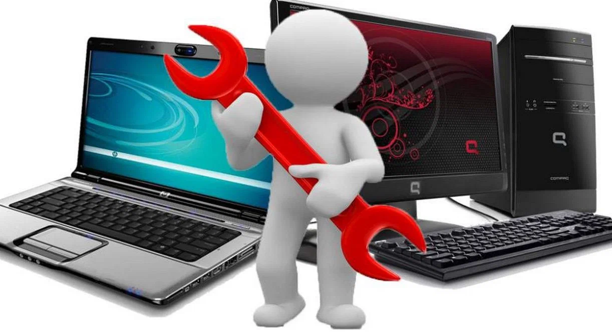 Image représentant une scène de maintenance informatique